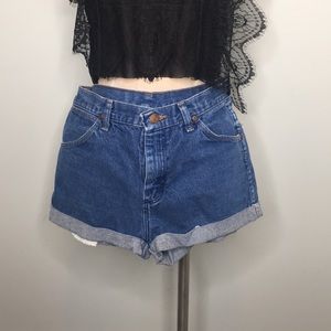Denim shorts